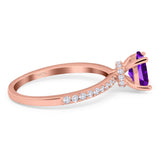 Vintage Style Oval Natural Stone Ring