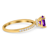 Vintage Style Oval Natural Stone Ring