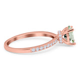 Vintage Style Oval Natural Stone Ring