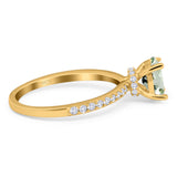 Vintage Style Oval Natural Stone Ring