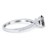 Vintage Style Oval Natural Stone Ring