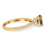 Vintage Style Oval Natural Stone Ring