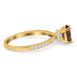 Vintage Style Oval Natural Stone Ring