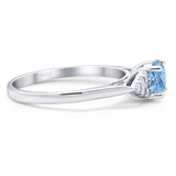 Art Deco Round Natural Stone Wedding Ring