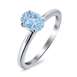 Art Deco Oval Natural Stone Solitaire Ring
