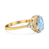 Art Deco Oval Natural Stone Wedding Ring
