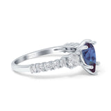 Pear Teardrop Natural Stone Trellis Ring