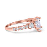 Pear Teardrop Natural Stone Trellis Ring