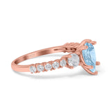 Pear Teardrop Natural Stone Trellis Ring