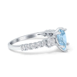 Pear Teardrop Natural Stone Trellis Ring