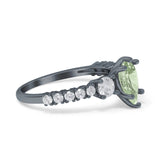 Pear Teardrop Natural Stone Trellis Ring