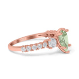 Pear Teardrop Natural Stone Trellis Ring