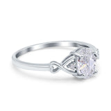 Oval Split Shank Twisted Ring