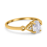 Oval Split Shank Twisted Ring