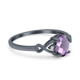 Oval Split Shank Twisted Ring