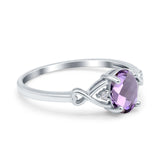 Oval Split Shank Twisted Ring