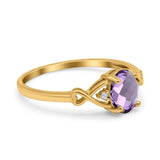 Oval Split Shank Twisted Ring