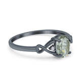 Oval Split Shank Twisted Ring