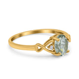 Oval Split Shank Twisted Ring