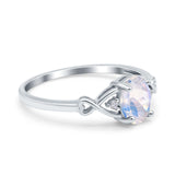 Oval Split Shank Twisted Ring