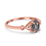 Oval Split Shank Twisted Ring