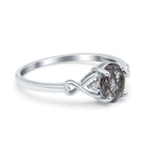 Oval Split Shank Twisted Ring