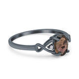 Oval Split Shank Twisted Ring