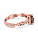 Pear Teardrop Natural Stone Infinity Shank Ring