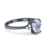 Pear Teardrop Natural Stone Classic Ring