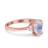 Pear Teardrop Natural Stone Classic Ring