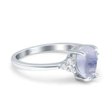 Pear Teardrop Natural Stone Classic Ring