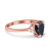 Pear Teardrop Natural Stone Classic Ring