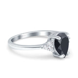 Pear Teardrop Natural Stone Classic Ring