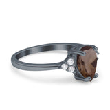 Pear Teardrop Natural Stone Classic Ring