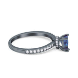 Pear Teardrop Natural Stone Wedding Ring