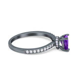 Pear Teardrop Natural Stone Wedding Ring