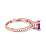 Pear Teardrop Natural Stone Wedding Ring