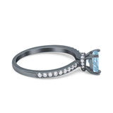 Pear Teardrop Natural Stone Wedding Ring