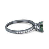 Pear Teardrop Natural Stone Wedding Ring