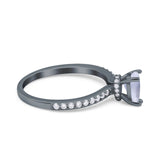 Pear Teardrop Natural Stone Wedding Ring