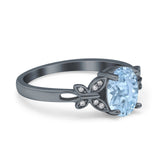 Art Deco Oval Natural Stone Butterfly Ring