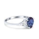 Vintage Style Pear Teardrop Natural Stone Ring