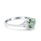 Vintage Style Pear Teardrop Natural Stone Ring