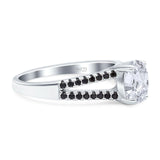 Oval Natural Stone Split Shank Ring
