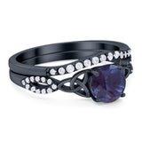 Two Piece Round Trinity Ring