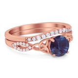 Two Piece Round Trinity Ring
