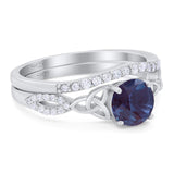 Two Piece Round Trinity Ring