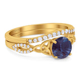 Two Piece Round Trinity Ring