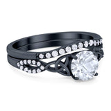 Two Piece Round Trinity Ring