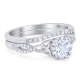 Two Piece Round Trinity Ring